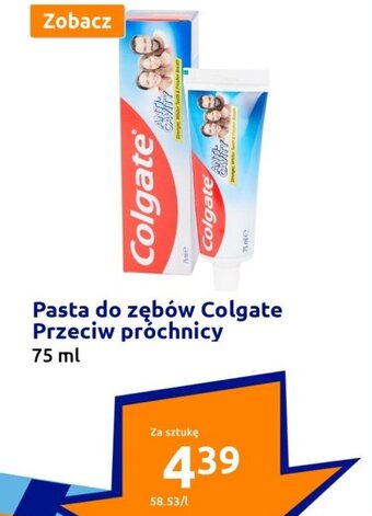 Action Pasta do zębów Colgate Przeciw próchnicy 75ml oferta