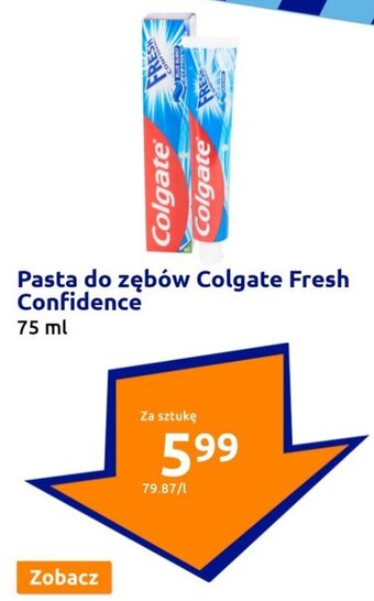 Action Pasta do zębów Colgate Fresh Confidence 75 ml oferta