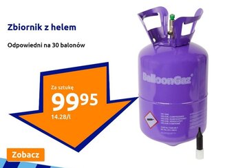 Action Zbiornik z helem Odpowiedni na 30 balonów oferta