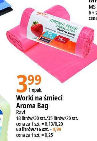 E.Leclerc Worki na śmieci aroma bags 35 l oferta