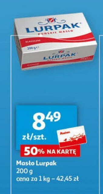 Auchan Masto Lurpak 200 g oferta