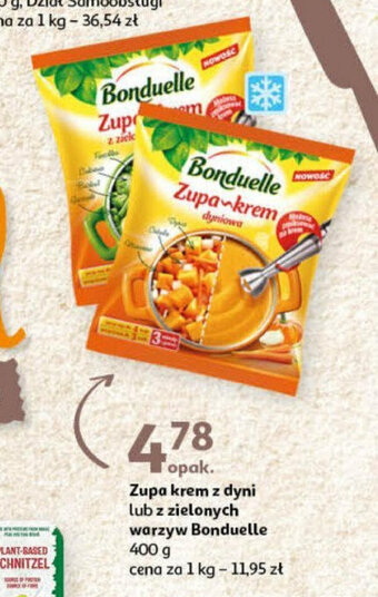 Auchan Zupa krem z dyni lub z zielonych warzyw Bonduelle 400 g oferta