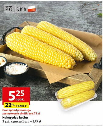 Auchan Kukurydza kolba 3 szt. oferta