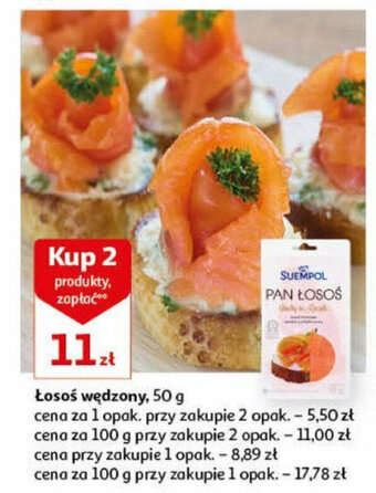 Auchan Łosoś wędzony, 50 g oferta