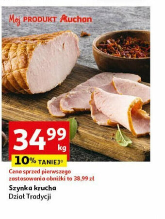 Auchan Szynka krucha 1 kg oferta