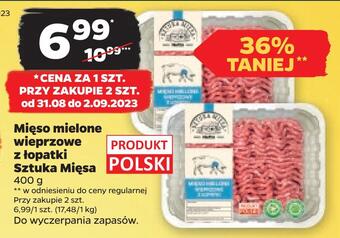 Netto Mięso mielone wieprzowe z łopatki sztuka mięsa oferta