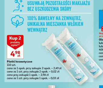 Auchan Płatki kosmetyczne 110 szt. oferta