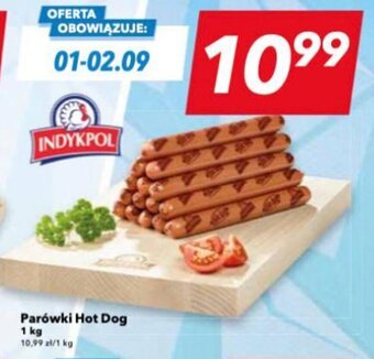 Lewiatan INDYKPOL Parówki Hot Dog 1 kg oferta