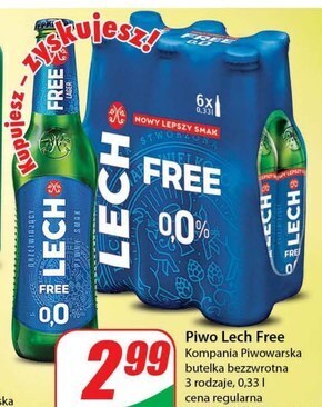 Dino Lech free lager piwo bezalkoholowe 330 ml oferta