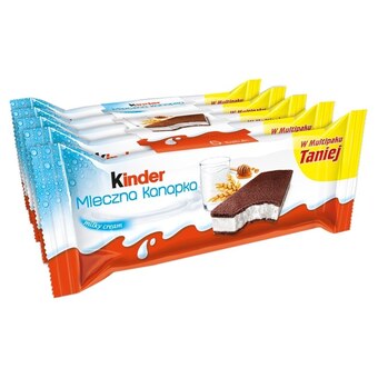 Auchan Kinder mleczna kanapka biszkopt z mlecznym nadzieniem 5 x 28 g oferta