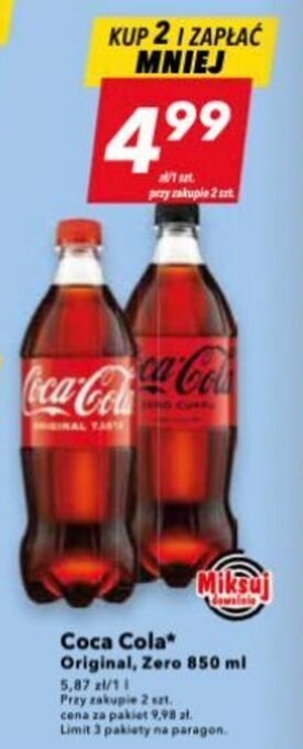 Lewiatan Coca Cola 850 ml oferta