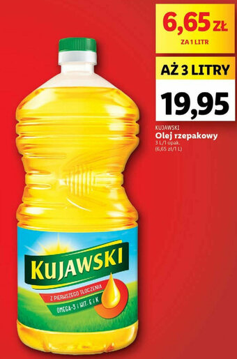 Lidl KUJAWSKI Olej rzepakowy 3l oferta