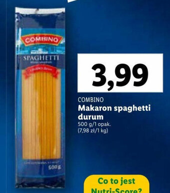 Lidl COMBINO Makaron spaghetti durum 500g oferta
