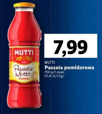 Lidl MUTTI Passata pomidorowa 700g oferta