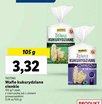 Lidl TASTINO Wafle kukurydziane cienkie 105g oferta