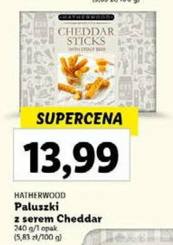 Lidl HATHERWOOD Paluszki z serem Cheddar 240 g oferta