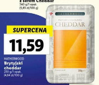 Lidl HATHERWOOD Brytyjski cheddar 250 g oferta