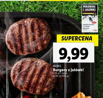 Lidl MARKS Burgery z jałówki 220 g oferta