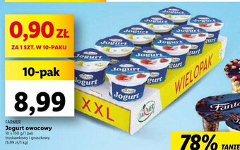 Lidl FARMER Jogurt owocowy 10 x 150 g oferta