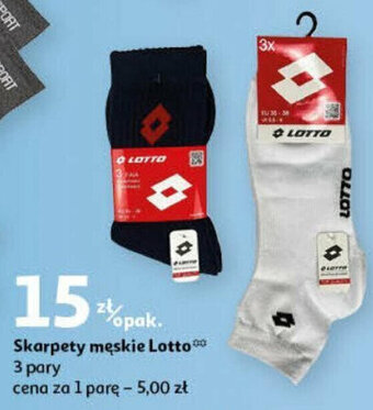 Auchan Skarpety męskie Lotto 3 pary oferta