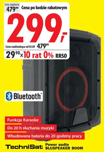 Media Expert TechniSat Power audio BLUSPEAKER BOOM oferta