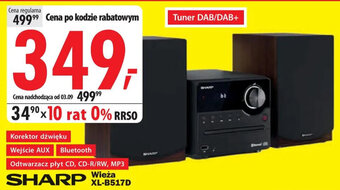 Media Expert SHARP Wieża XL-B517D oferta