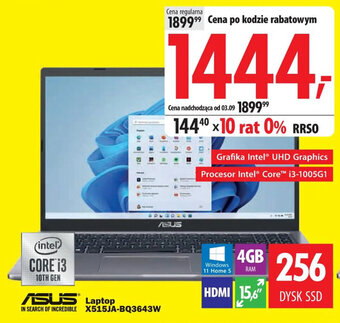 Media Expert ASUS Laptop oferta