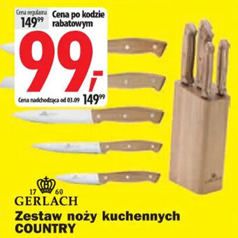Media Expert GERLACH Zestaw noży kuchennych COUNTRY oferta
