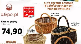 Lidl Kosz na grzyby 42 x 31 cm oferta
