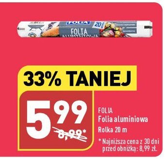 ALDI Folia aluminiowa 20m oferta