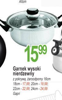 E.Leclerc Garnek nierdzewny z/p 16 cm oferta