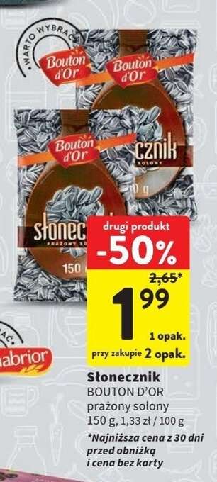 Intermarche Słonecznik łuskany oferta
