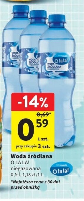 Intermarche Woda źródlana oferta