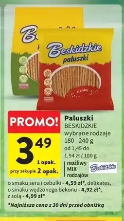 Intermarche Paluszki wędzony bekon oferta