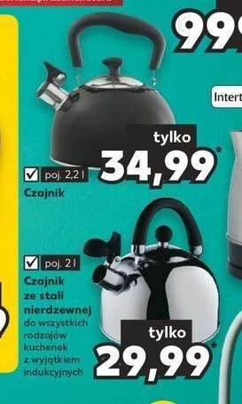 Kaufland Czajnik ze stali nierdzewnej 2.5 l oferta