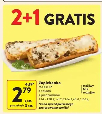 Intermarche Zapiekanka z pieczarkami oferta