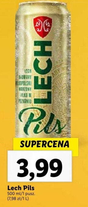 Lidl Lech Pils 500 ml oferta