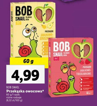 Lidl BOB SNAIL Przekąska owocowa 60 g oferta