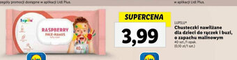 Lidl LUPILU Chusteczki nawilżane dla dzieci do rączek i buzi o zapachu malinowym 40 szt. oferta