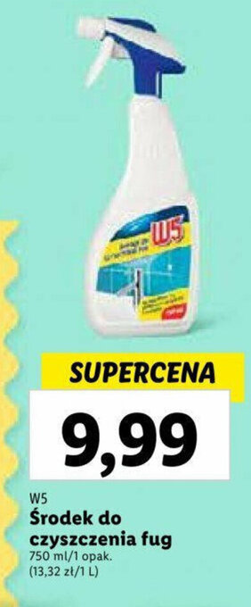 Lidl W5 Środek do czyszczenia fug 750 ml oferta