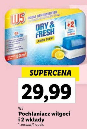 Lidl W5 Pochłaniacz wilgoci i 2 wkłady oferta