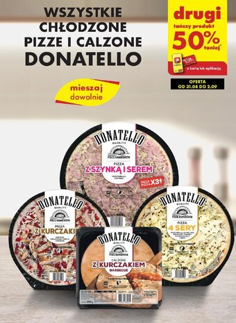 WSZYSTKIE CHŁODZONE PIZZE I CALZONE DONATELLO
