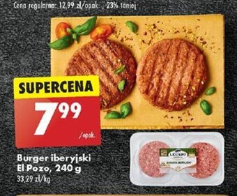 Biedronka Burger iberyjski El Pozo 240 g oferta