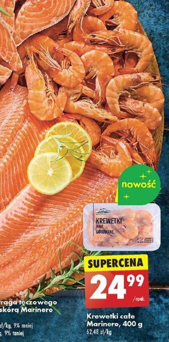 Biedronka Krewetki całe Marinero 400 g oferta