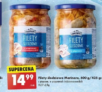 Biedronka Filety śledziowe Marinero 600 g oferta