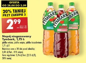 Biedronka Napój niegazowany Tymbark, 1,75 l oferta