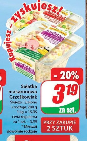 Dino Sałatka makaronowa z szynką oferta