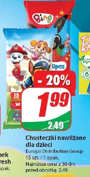 Dino Chusteczki nawilżane psi patrol oferta