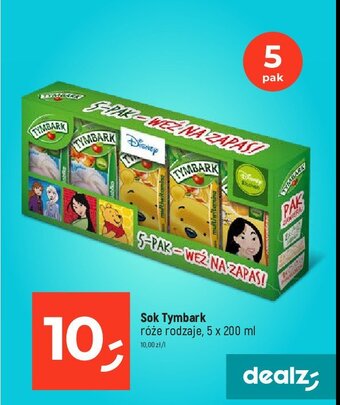 Dealz Soczki tymbark na każdy dzień tygodnia disney oferta