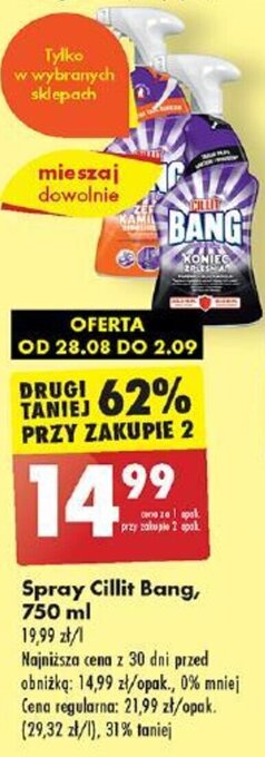 Biedronka Spray Cillit Bang 750 ml oferta